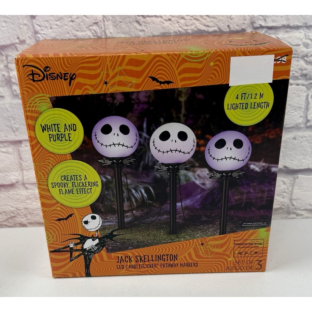 The Nightmare Before Christmas Jack Skellington LED CandleFlicker Pathway Lights